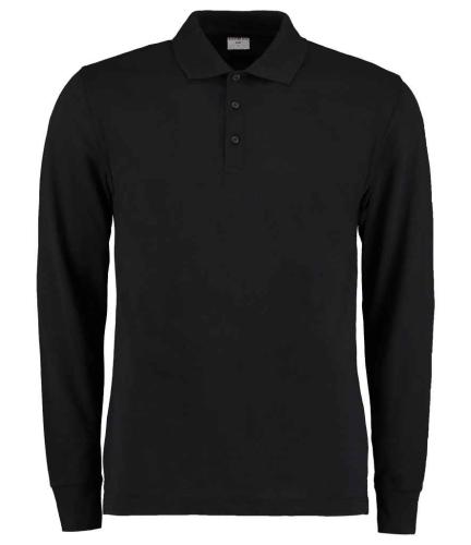 Kus. Kit L/S Pique Polo - Black - L